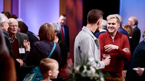 people at PBS event